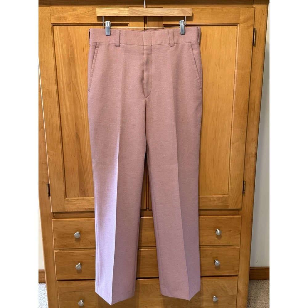 Vintage 70's Hubbard Easy Fit Mauve Pink Disco Attire Rockabilly Fashion